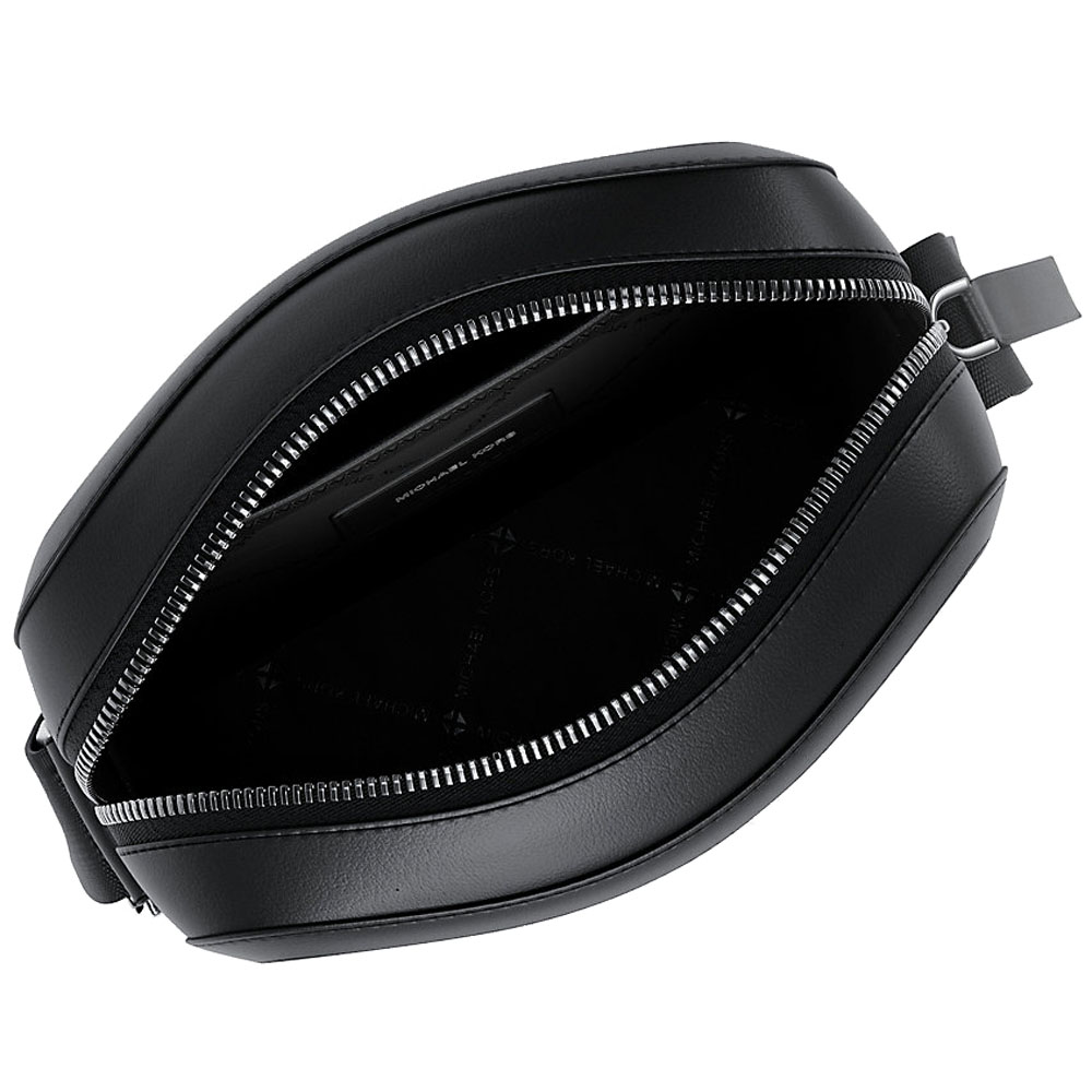 Michael Kors Cooper Metallic Logo Debossed Flight Bag Black # 37F5LCOC6O