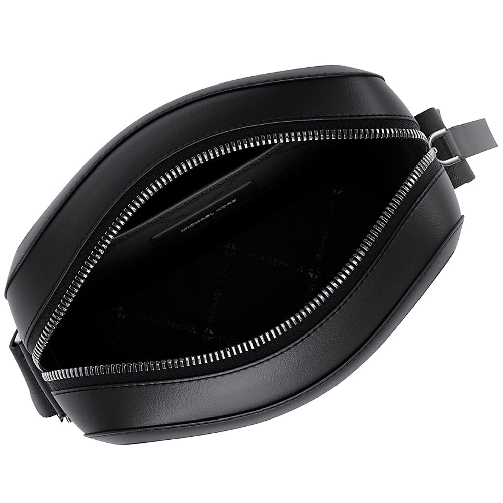 Michael Kors Cooper Metallic Logo Debossed Flight Bag Silver # 37F5LCOC6O