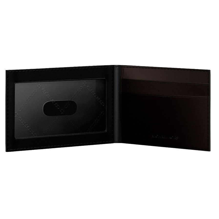 Michael Kors Cooper Saffiano Leather Billfold Wallet With Passcase Black # 36S5LCOF2U