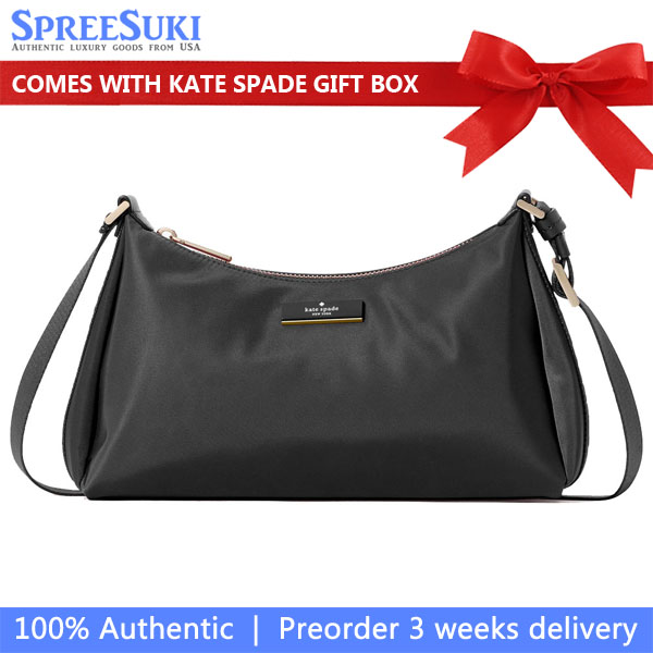 Kate Spade Carter Nylon Small Shoulder Bag Black # KL967