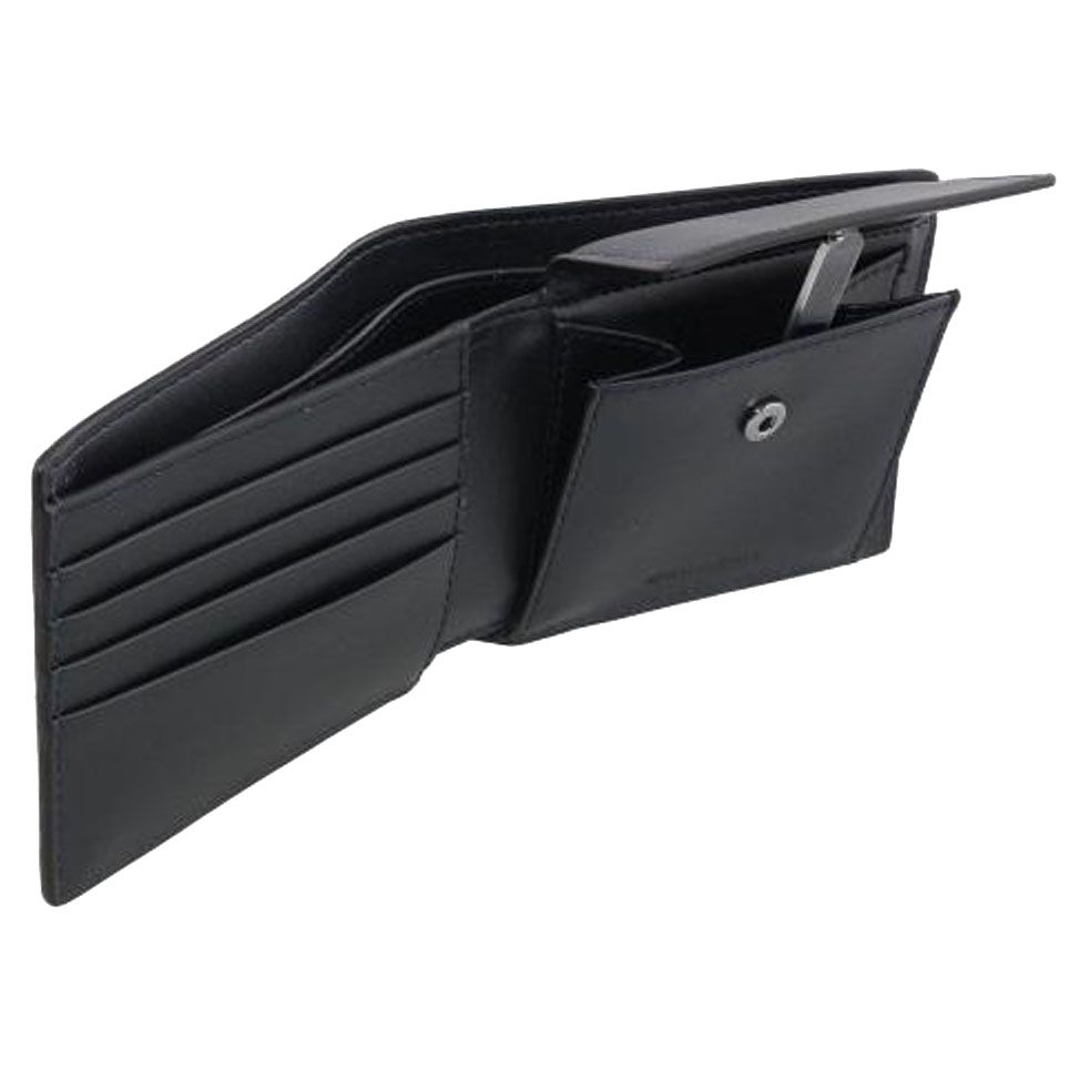 Michael Kors Cooper Logo Billfold Wallet With Coin Pouch Admiral Pale Blue Navy Blue # 36U9LCRF3B