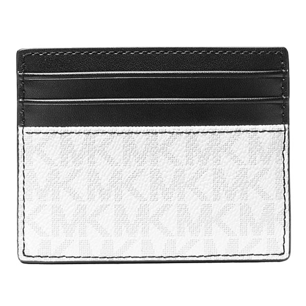 Michael Kors Cooper Signature Logo Card Case Bright White # 36U9LCRD1B