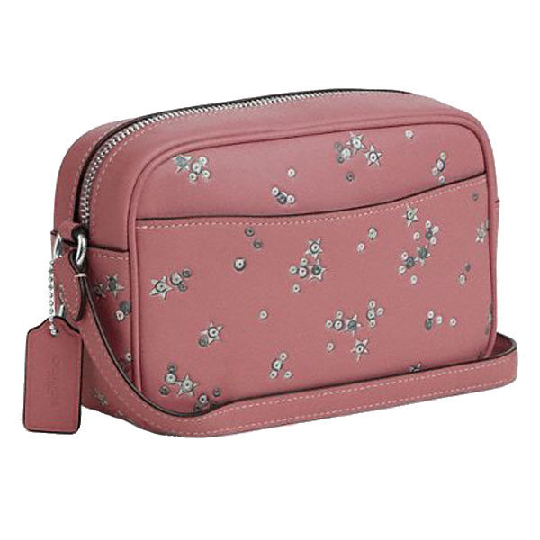 Coach Mini Jamie Camera Bag With Star Print Silver Dusty Pink # CCI73