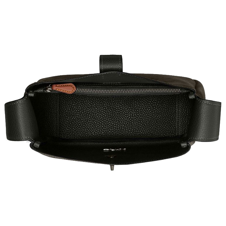 Coach Hadley Convertible Crossbody Bag Gunmetal Dark Brown # CCG43