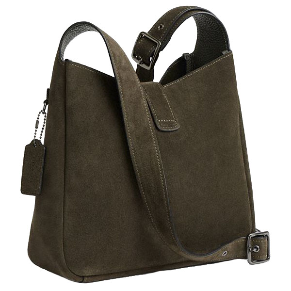 Coach Hadley Convertible Crossbody Bag Gunmetal Dark Brown # CCG43