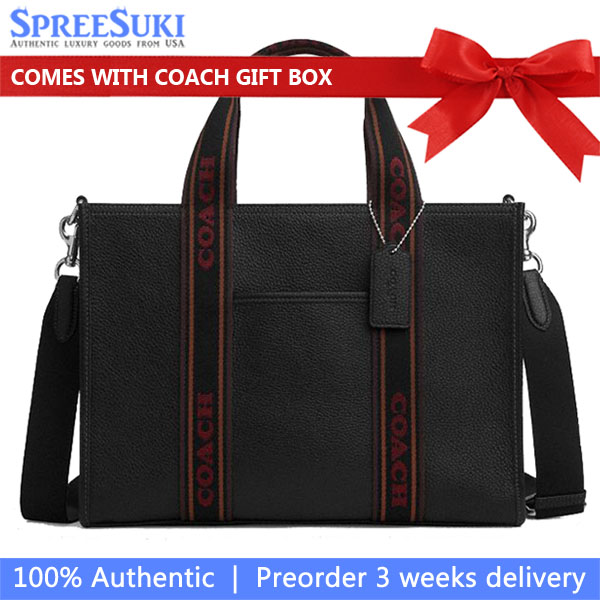 Coach Smith Tote Bag Silver Black Multi # CU997