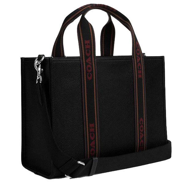 Coach Smith Tote Bag Silver Black Multi # CU997