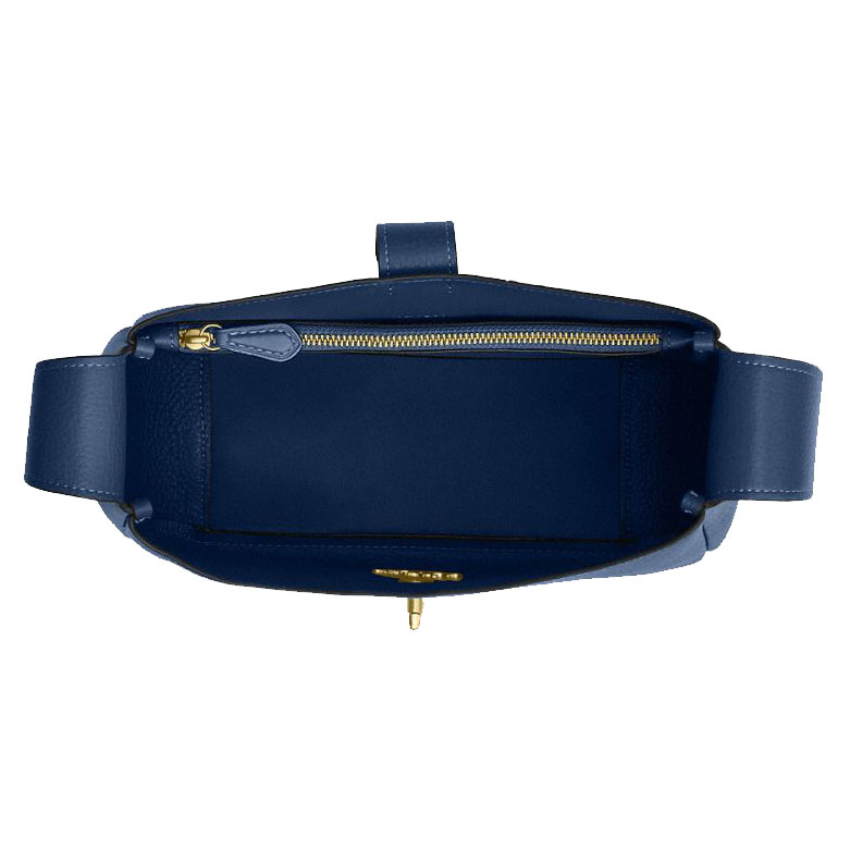 Coach Hadley Convertible Crossbody Bag In Suede Deep Blue # CW002