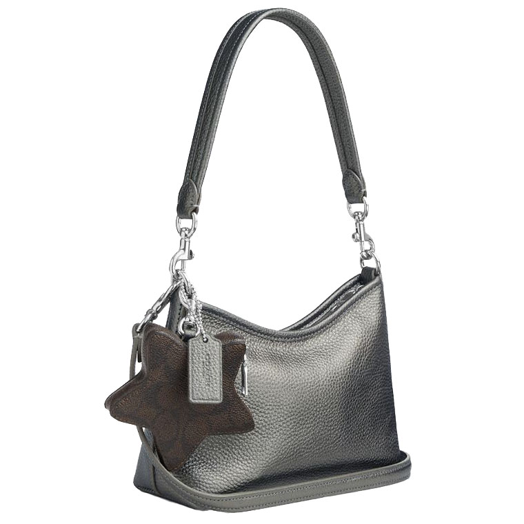 Coach Laurel Small Shoulder Bag With Star Charm Silver # CCF16