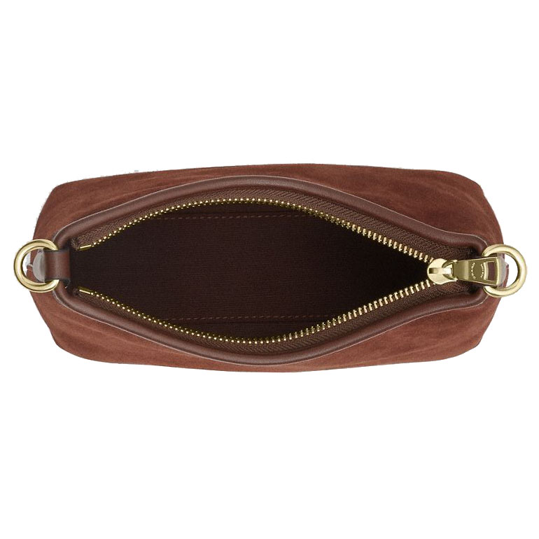 Coach Laurel Small Shoulder Bag With Tassels Vintage Brown Maple # CCF14