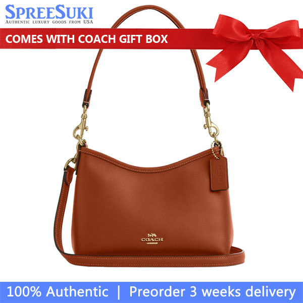Coach Laurel Small Shoulder Bag Tan Brown # CBH68