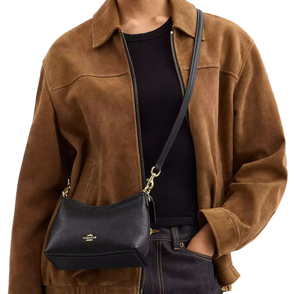 Coach Laurel Small Shoulder Bag Black # CBH16