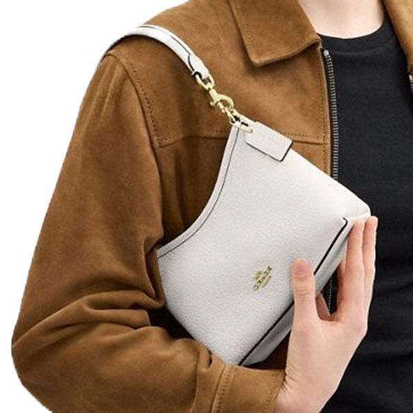 Coach Laurel Small Shoulder Bag Chalk White # CBH16
