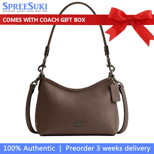 Coach Laurel Small Shoulder Bag Gunmetal Dark Grey # CBH16