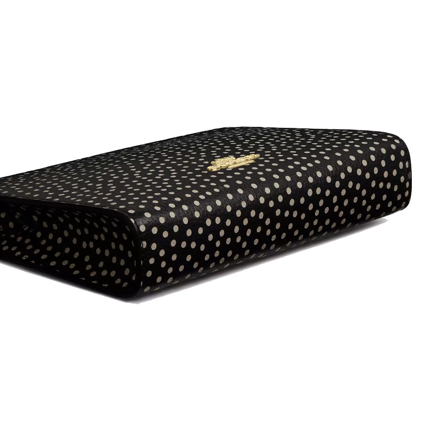 Coach Slim Crossbody Bag With Spot Print Black Multi # CCI77