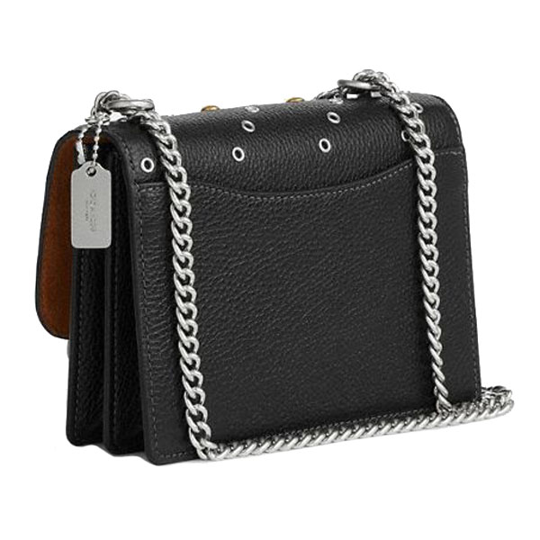 Coach Mini Klare Crossbody Bag With Rivets Silver Black # CCE10