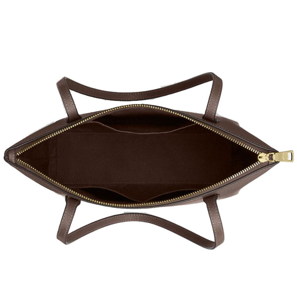 Coach Fiona Zip Tote Bag Dark Stone Brown # CW395