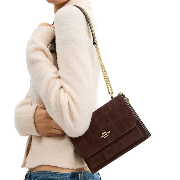 Coach Mini Klare Crossbody Bag Maple Dark Brown # CCE09