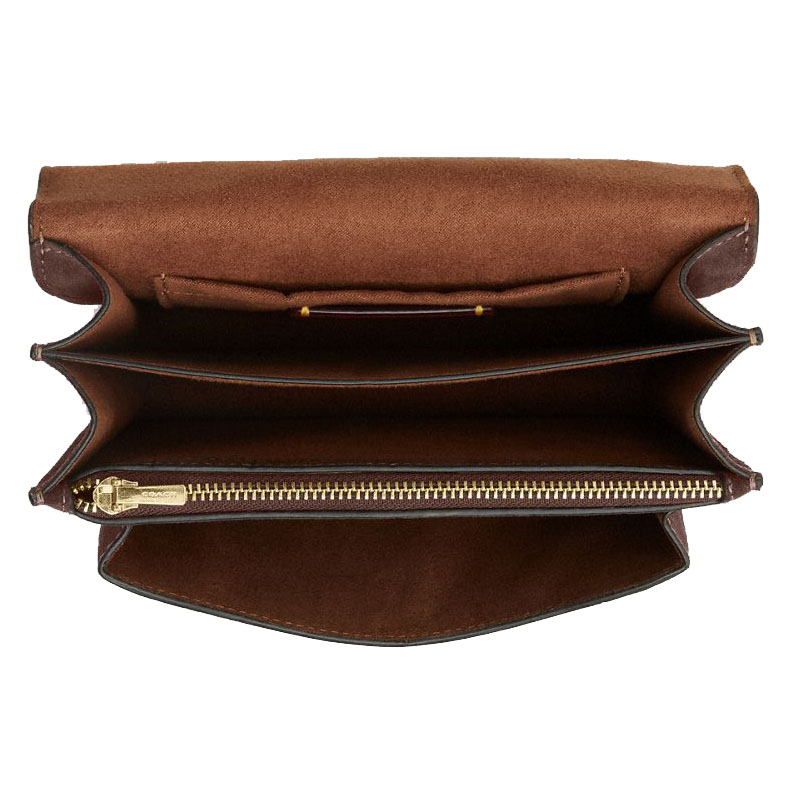 Coach Mini Klare Crossbody Bag Maple Dark Brown # CCE09