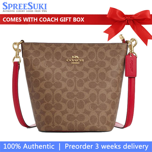 Coach Logan Duffle Bag In Signature Canvas Tan Carnation Brown # CCL33