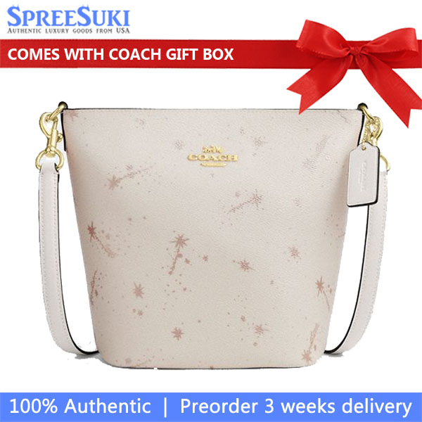 Coach Logan Duffle Bag With Star Print Chalk Multi Off White # CCL32