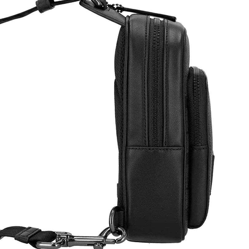 Coach Racer Sling Pack In Signature Canvas Charcoal Black # CV763