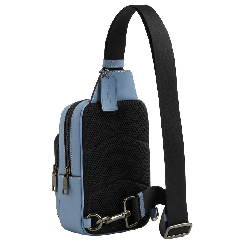 Coach Racer Sling Pack Pale Lapis Light blue # CU252