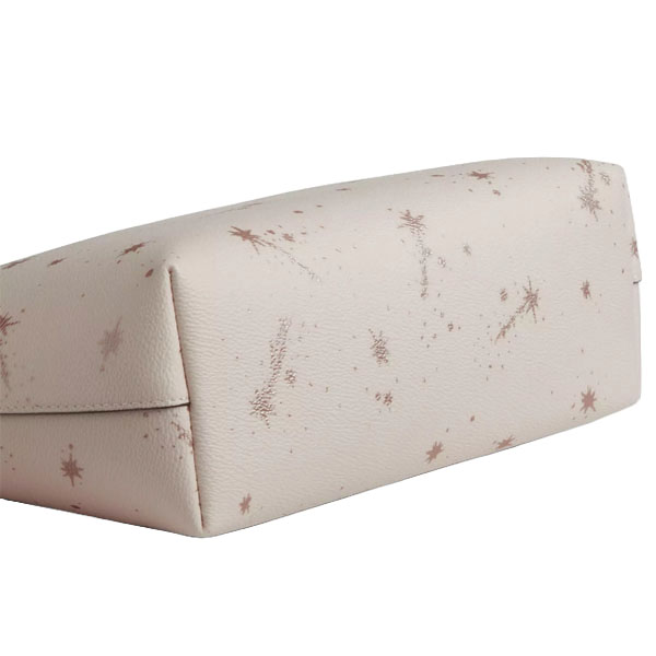 Coach Fiona Zip Tote Bag With Star Print Chalk Multi Off White # CCL43