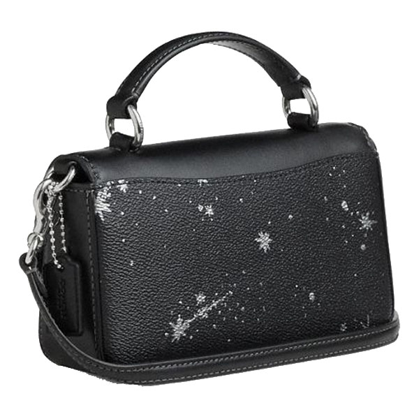 Coach Mini Josie Top Handle Bag With Star Print Silver Black Multi # CCK82