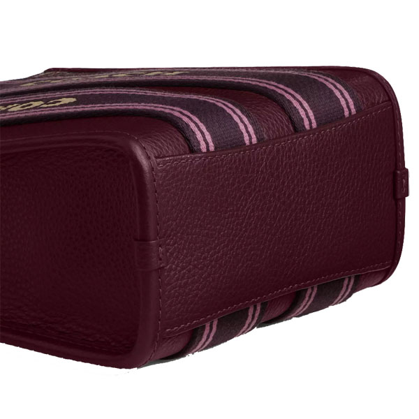 Coach Smith Mini Tote Bag Dark Wine # CCF80