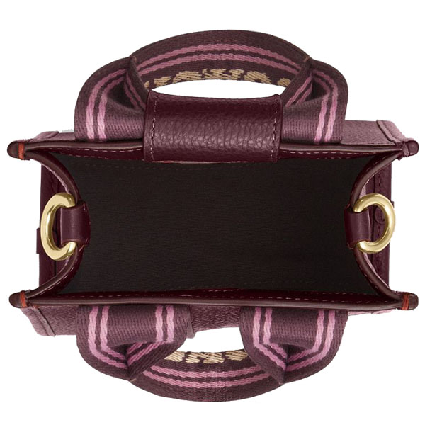 Coach Smith Mini Tote Bag Dark Wine # CCF80