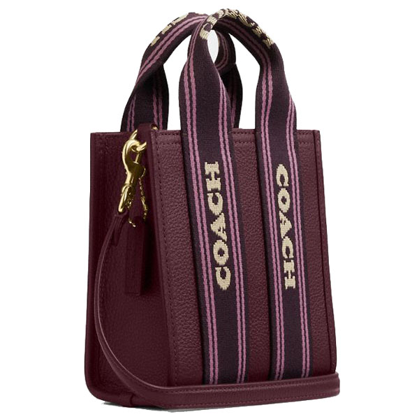 Coach Smith Mini Tote Bag Dark Wine # CCF80