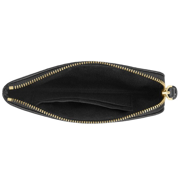 Coach Corner Zip Wristlet In Signature Jacquard Charcoal Gold Green # CCL22