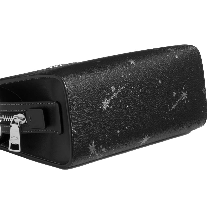 Coach Gia Crossbody Bag With Star Print Silver Black Multi # CCK78