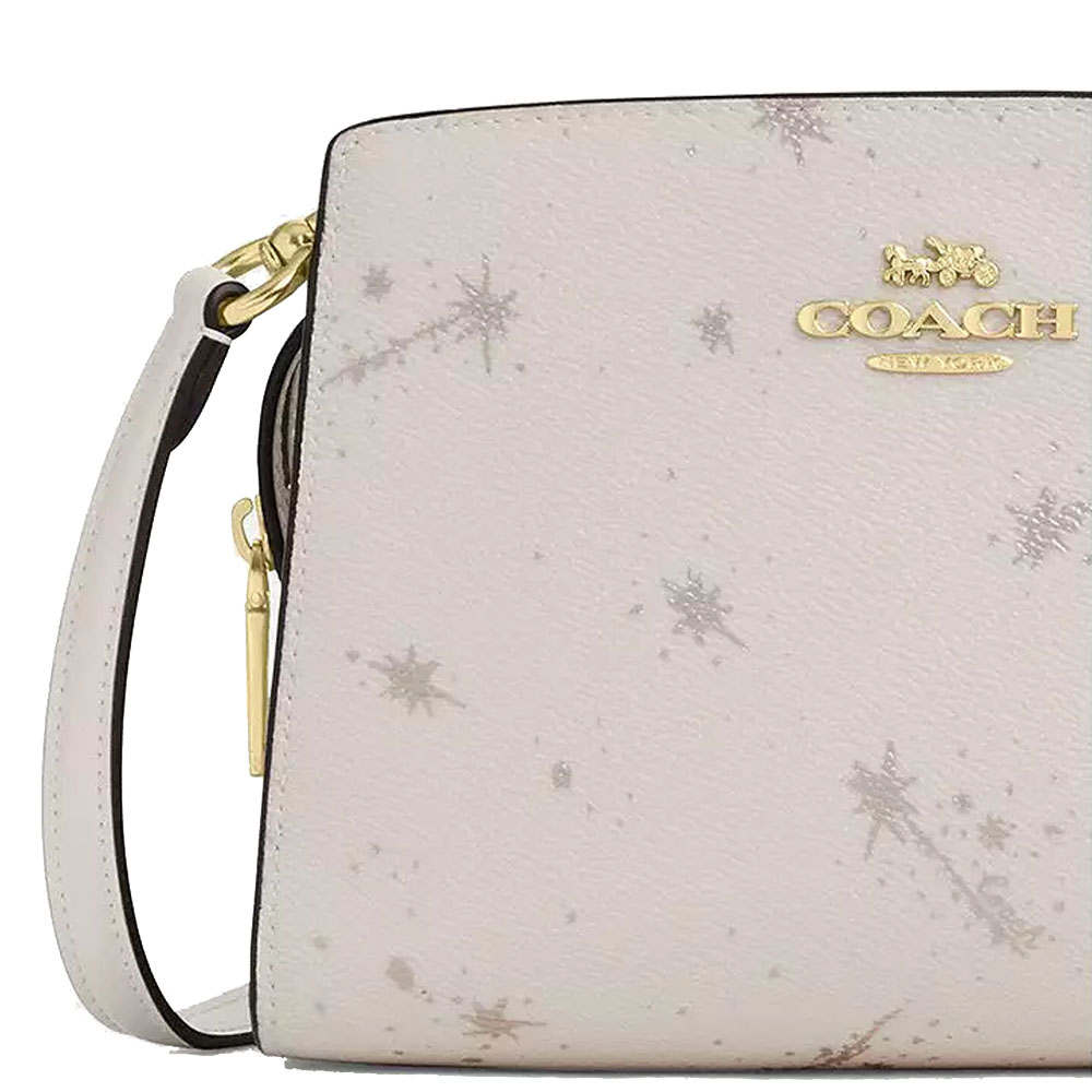 Coach Gia Crossbody Bag With Star Print Chalk Multi White # CCK78