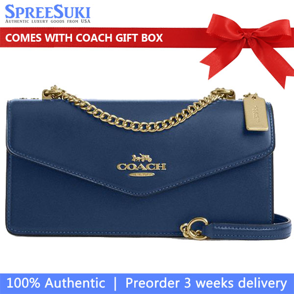 Coach Klare Envelope Crossbody Bag Deep Blue # CBI98