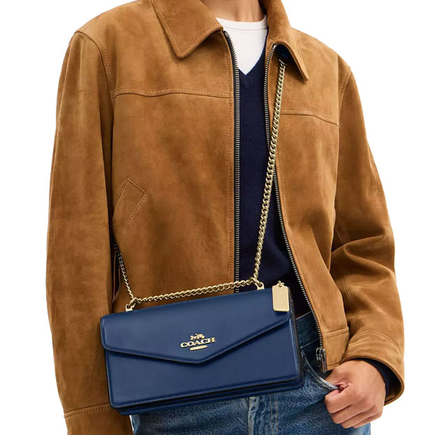 Coach Klare Envelope Crossbody Bag Deep Blue # CBI98