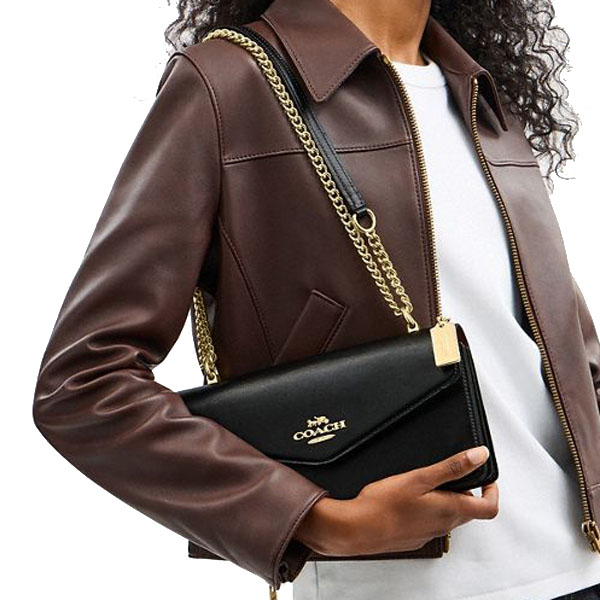 Coach Klare Envelope Crossbody Bag Black # CBI98