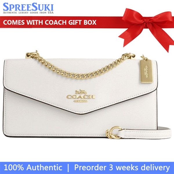 Coach Klare Envelope Crossbody Bag Chalk White # CBI98