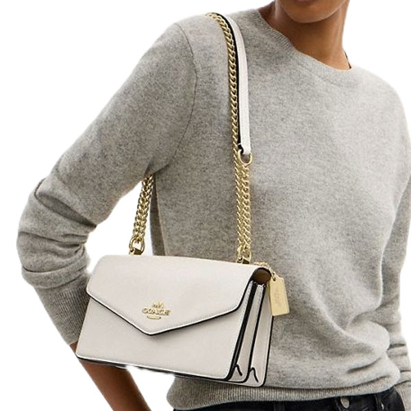 Coach Klare Envelope Crossbody Bag Chalk White # CBI98