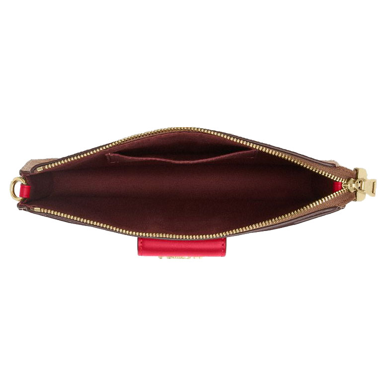 Coach Poppy Crossbody Bag In Signature Canvas Tan Carnation Light Brown # CCK79