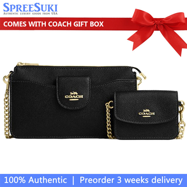 Coach Poppy Crossbody Bag Black # CCK65
