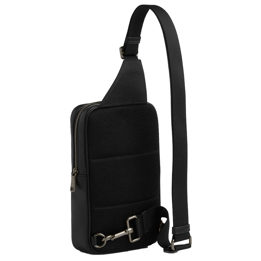 Coach Turner Pack In Signature Canvas Gunmetal Tan Black Light Brown # CCQ51