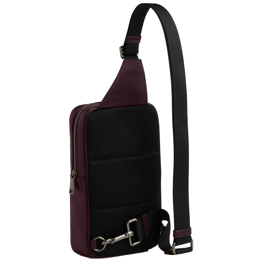 Coach Turner Pack In Signature Canvas Black Currant Dark purple # CCQ51