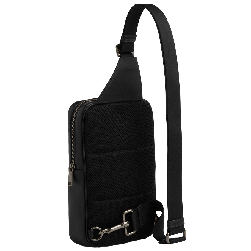 Coach Turner Pack In Signature Canvas Charcoal Black # CCQ51