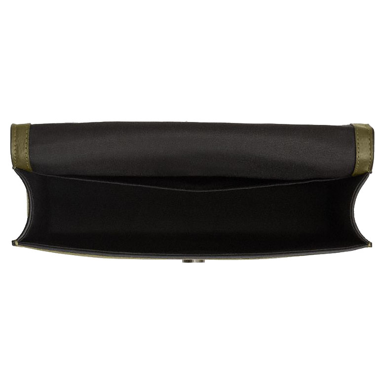 Coach Turner Flap Crossbody Bag Gunmetal Olive Army Green # CCQ52