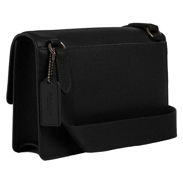 Coach Turner Flap Crossbody Bag Gunmetal Black # CCQ52