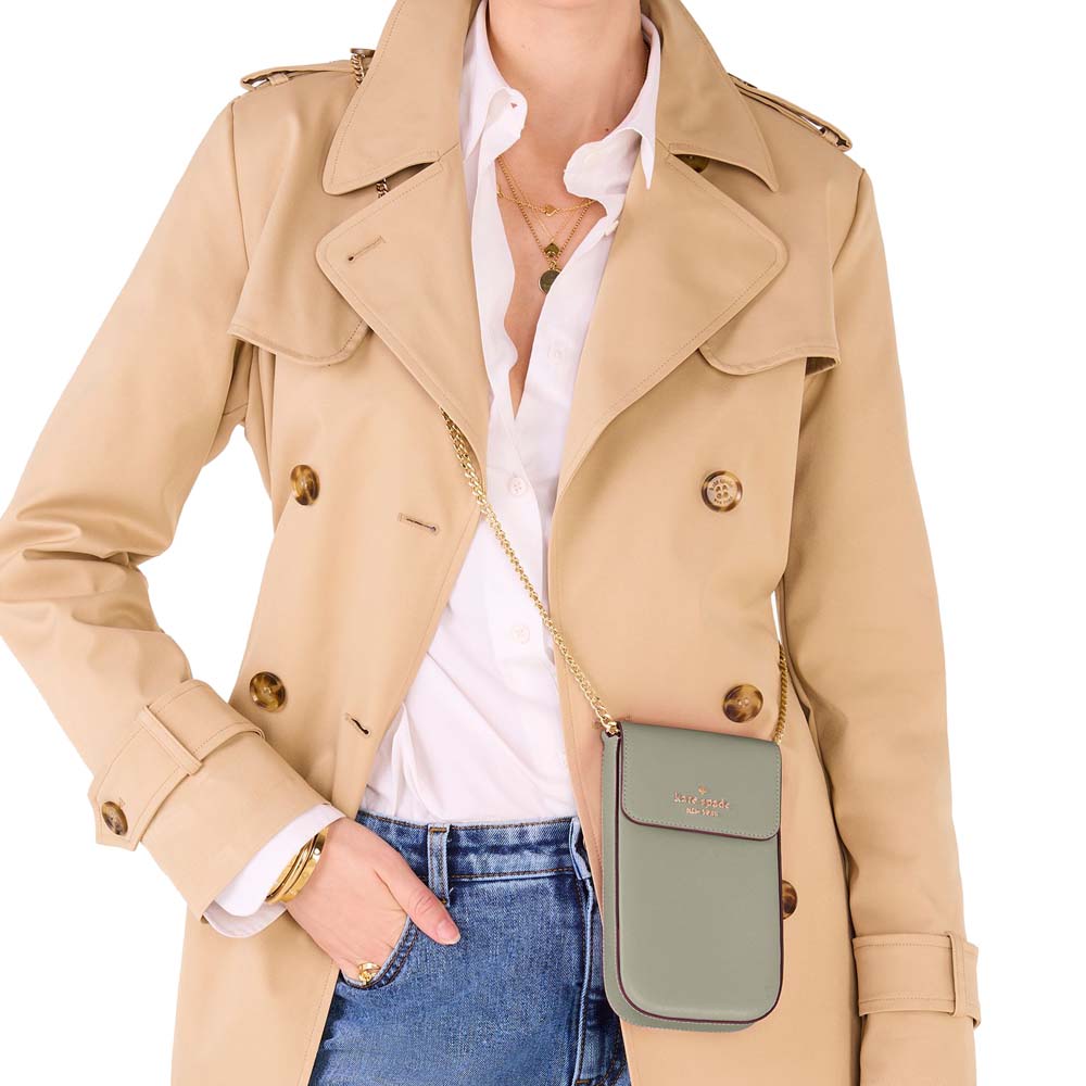 Kate Spade Madison Phone Crossbody Dusky Pine Deep green # KK152