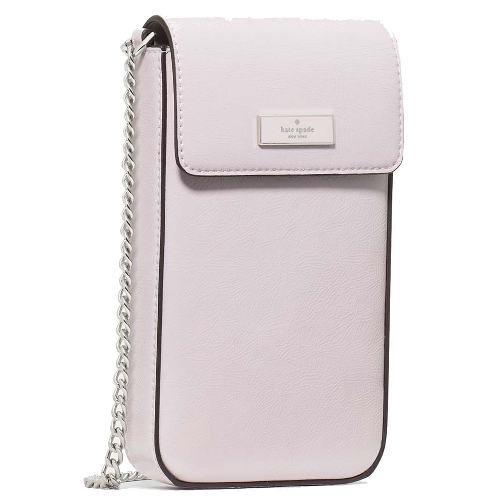 Kate Spade Bridget Crinkle Patent Phone Crossbody Lilac Moonlight Light Purple # KM561