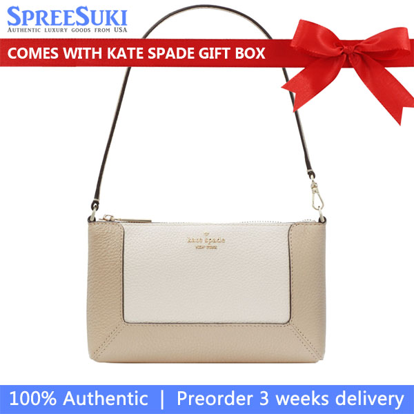 Kate Spade Lena Colorblock Convertible Wristlet Light Sand Multi # KH791